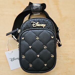 Disney At Primark Quilted Faux Leather Cellphone Bag